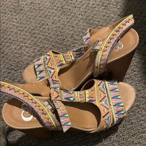 Colorful Embroidered Women's Sandals